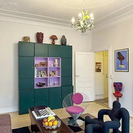 Design Flat With Stucco In Norrebro