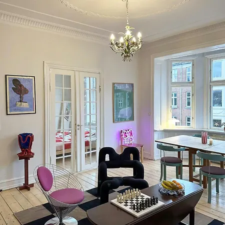 Design Flat With Stucco In Norrebro Apartment Copenhagen