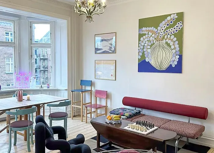 Design Flat With Stucco In Norrebro Apartment Copenhagen