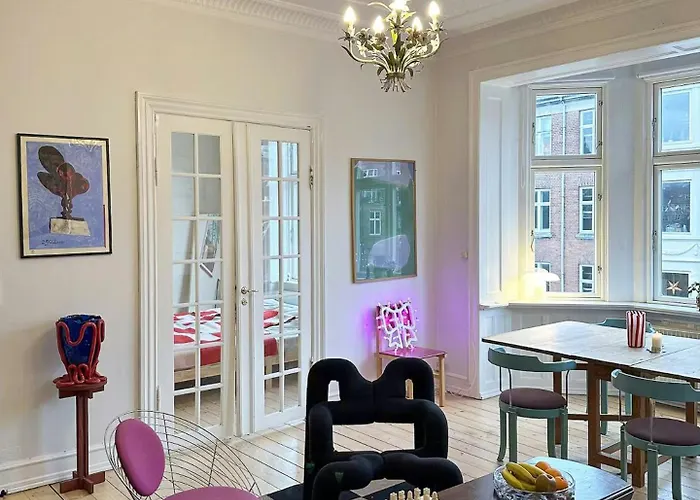 Design Flat With Stucco In Norrebro Apartment Copenhagen