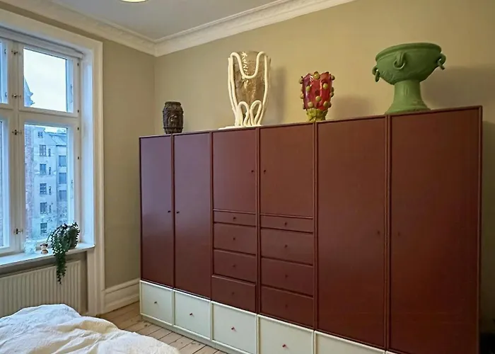 Design Flat With Stucco In Norrebro Apartment *